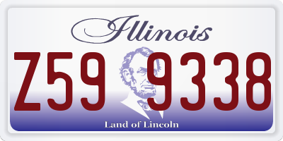 IL license plate Z599338