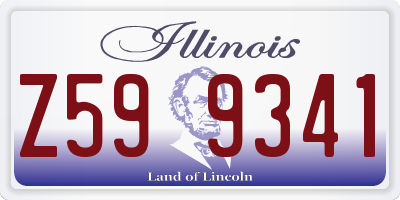 IL license plate Z599341