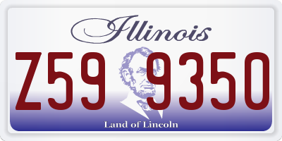 IL license plate Z599350