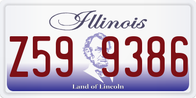 IL license plate Z599386