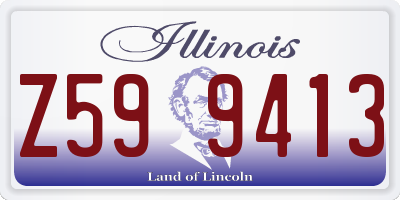 IL license plate Z599413