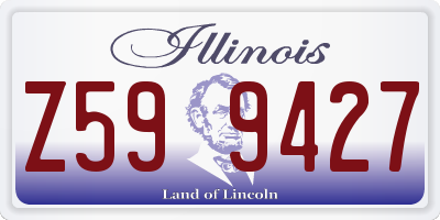 IL license plate Z599427