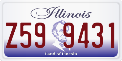 IL license plate Z599431