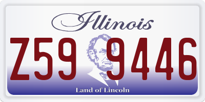 IL license plate Z599446