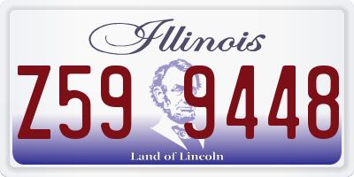 IL license plate Z599448
