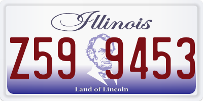 IL license plate Z599453