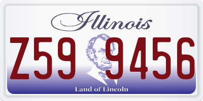 IL license plate Z599456