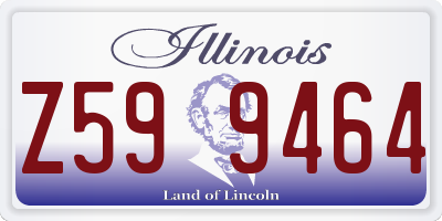 IL license plate Z599464