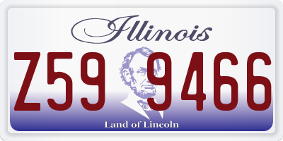 IL license plate Z599466