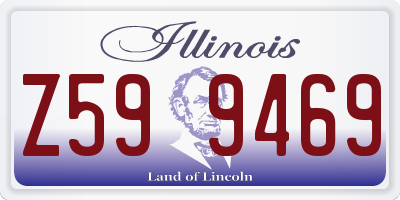 IL license plate Z599469