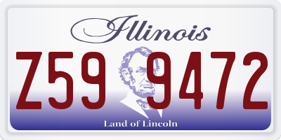 IL license plate Z599472