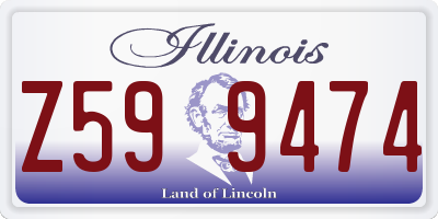 IL license plate Z599474
