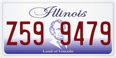 IL license plate Z599479