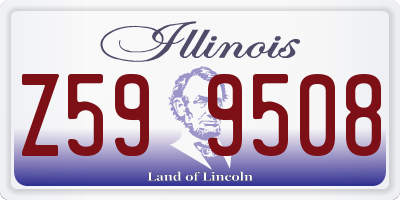 IL license plate Z599508