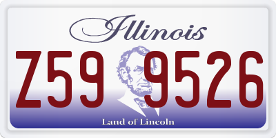 IL license plate Z599526
