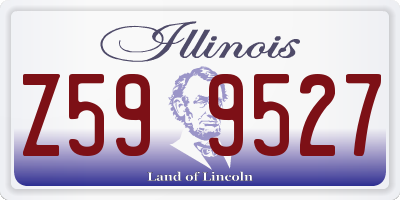 IL license plate Z599527