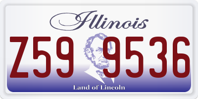 IL license plate Z599536