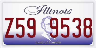 IL license plate Z599538
