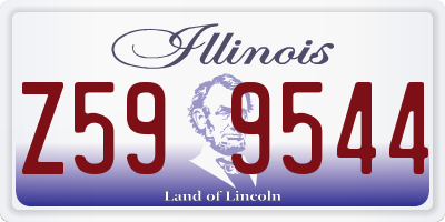 IL license plate Z599544