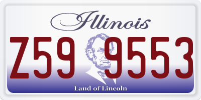 IL license plate Z599553