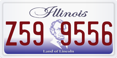 IL license plate Z599556