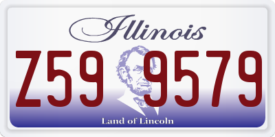 IL license plate Z599579