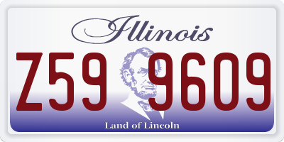 IL license plate Z599609