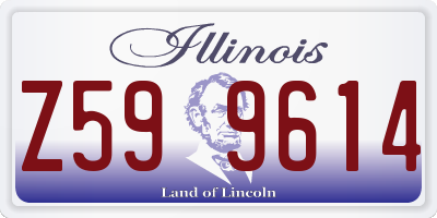 IL license plate Z599614