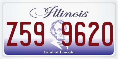 IL license plate Z599620