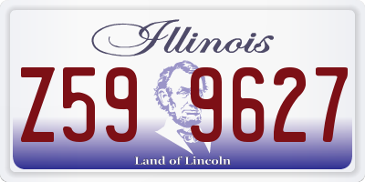 IL license plate Z599627