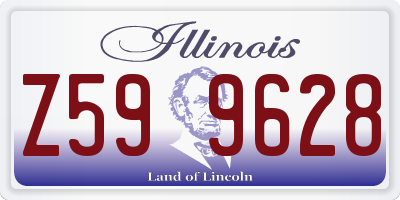 IL license plate Z599628