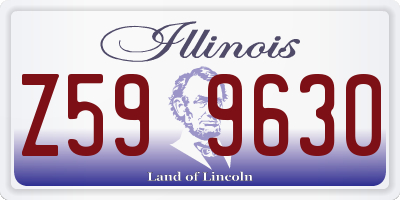 IL license plate Z599630
