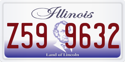 IL license plate Z599632
