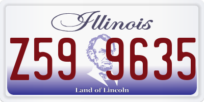 IL license plate Z599635
