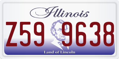 IL license plate Z599638