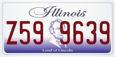 IL license plate Z599639