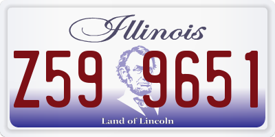 IL license plate Z599651