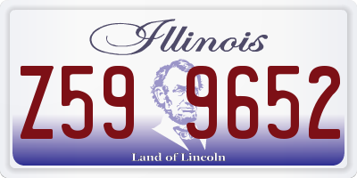 IL license plate Z599652