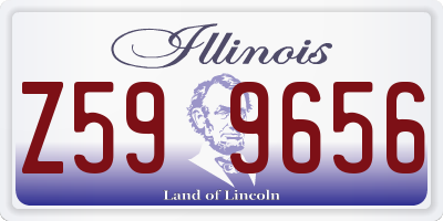 IL license plate Z599656