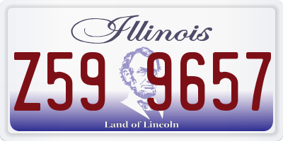 IL license plate Z599657