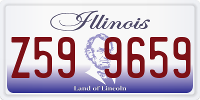 IL license plate Z599659