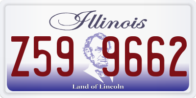 IL license plate Z599662