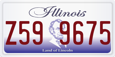 IL license plate Z599675