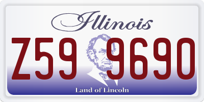 IL license plate Z599690