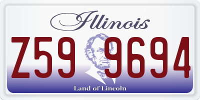 IL license plate Z599694