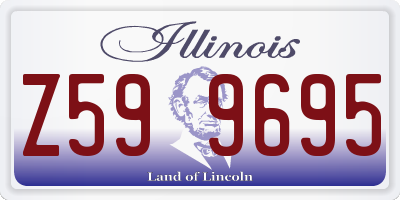 IL license plate Z599695
