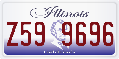 IL license plate Z599696