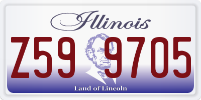 IL license plate Z599705