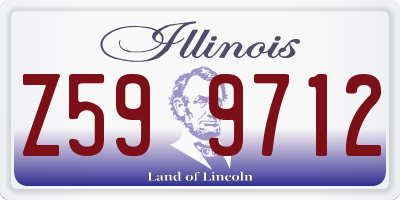 IL license plate Z599712
