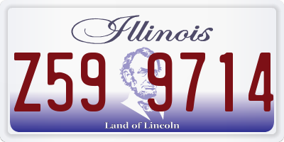 IL license plate Z599714